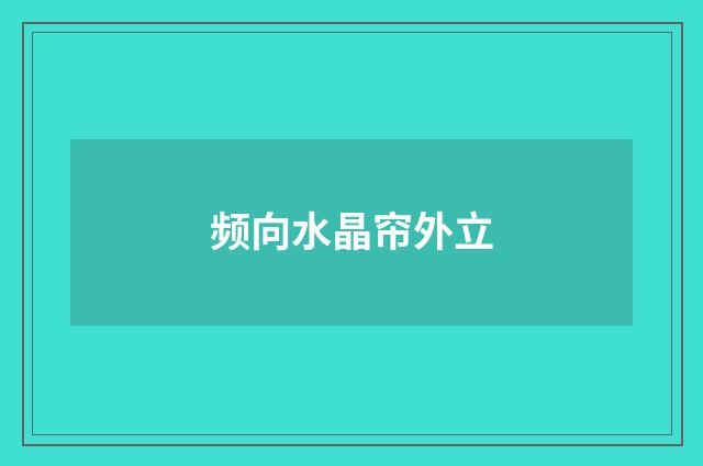频向水晶帘外立