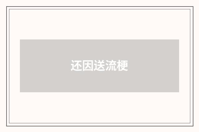还因送流梗