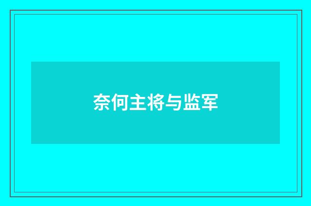 奈何主将与监军