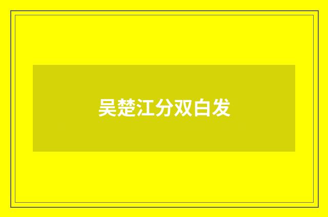吴楚江分双白发