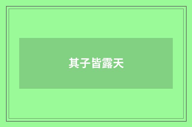 其子皆露天