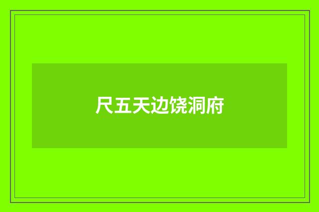 尺五天边饶洞府