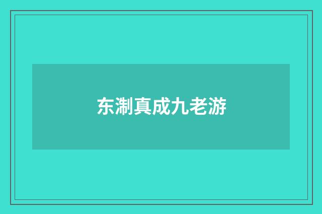 东淛真成九老游