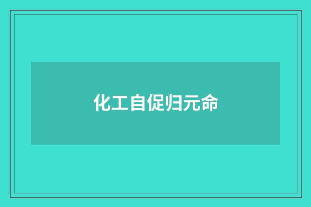 化工自促归元命
