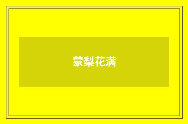 蒙梨花满