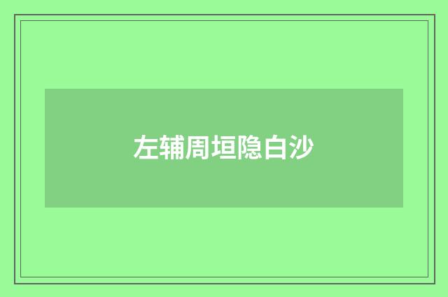 左辅周垣隐白沙