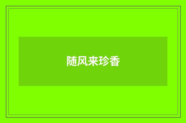随风来珍香
