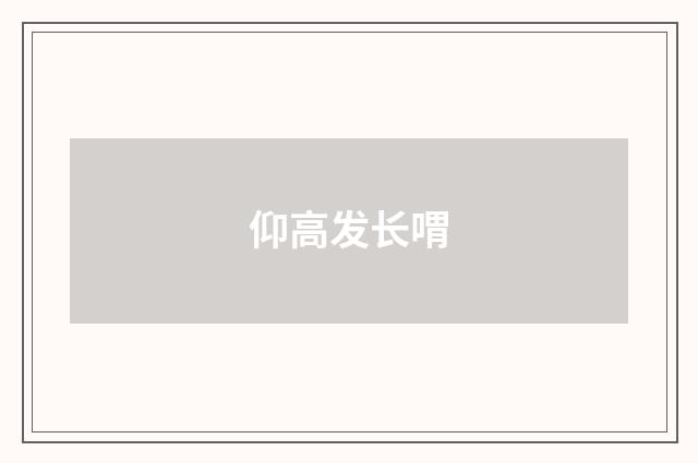 仰高发长喟