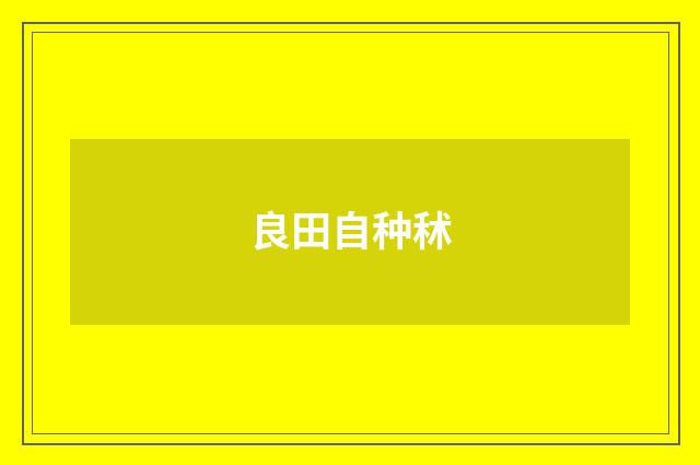 良田自种秫