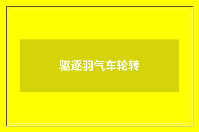 驱逐羽气车轮转