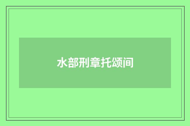 水部刑章托颂间