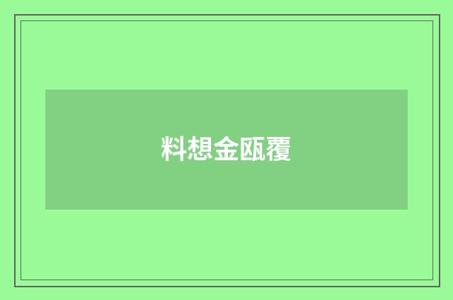 料想金瓯覆