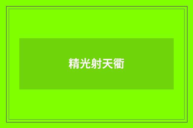 精光射天衢