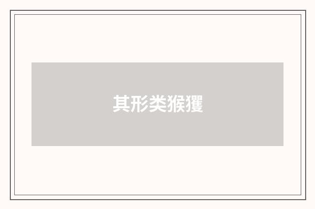其形类猴玃