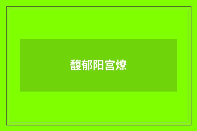 馥郁阳宫燎