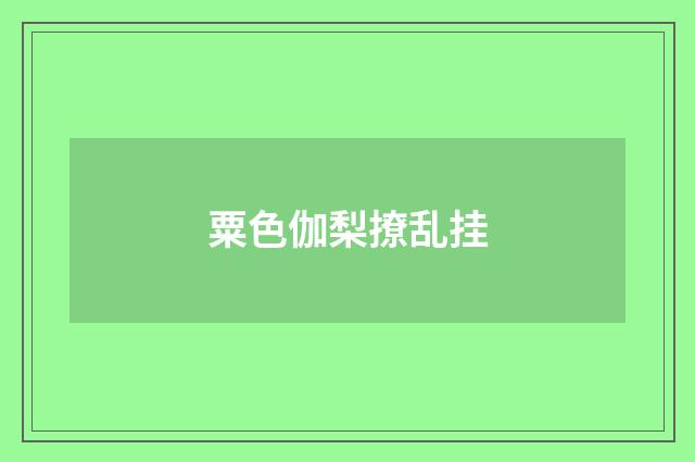 粟色伽梨撩乱挂
