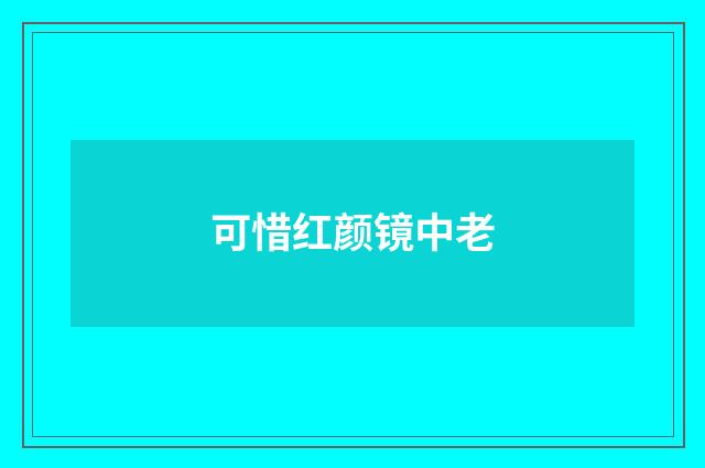 可惜红颜镜中老