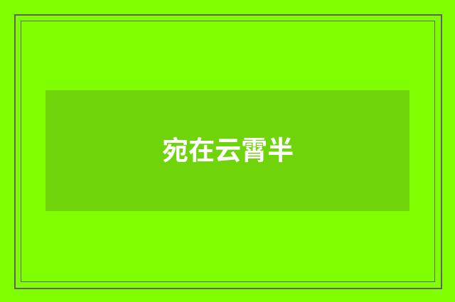宛在云霄半