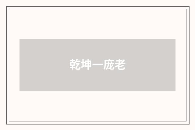 乾坤一庞老