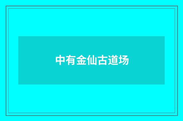 中有金仙古道场