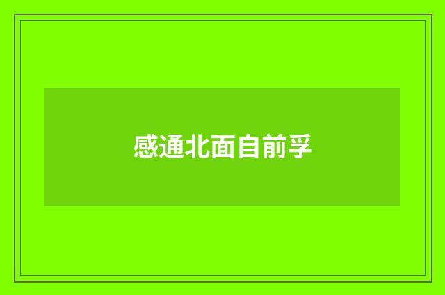 感通北面自前孚