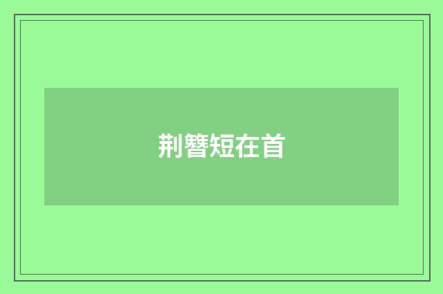 荆簪短在首