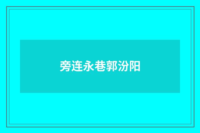 旁连永巷郭汾阳