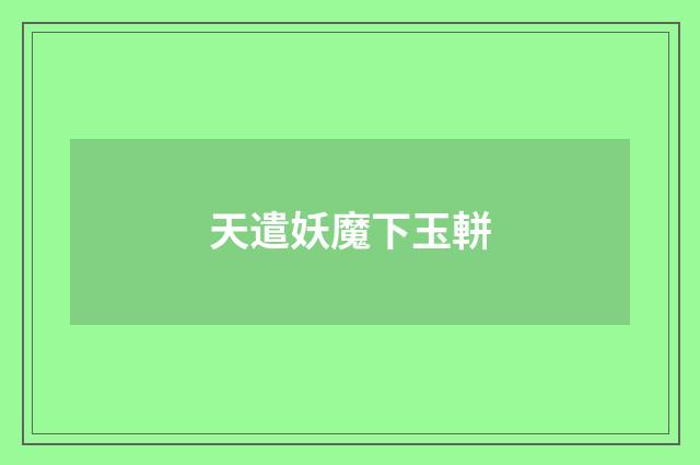 天遣妖魔下玉軿