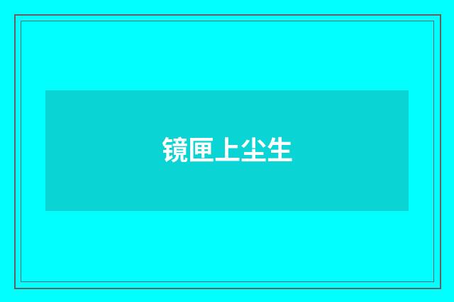 镜匣上尘生