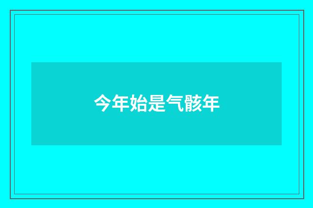今年始是气骸年