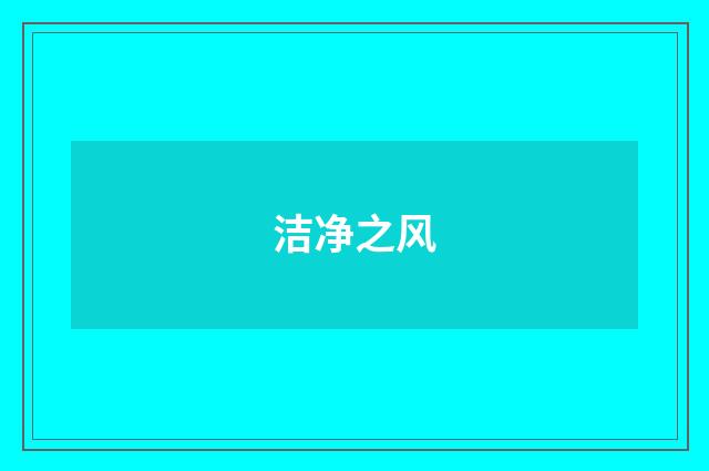 洁净之风