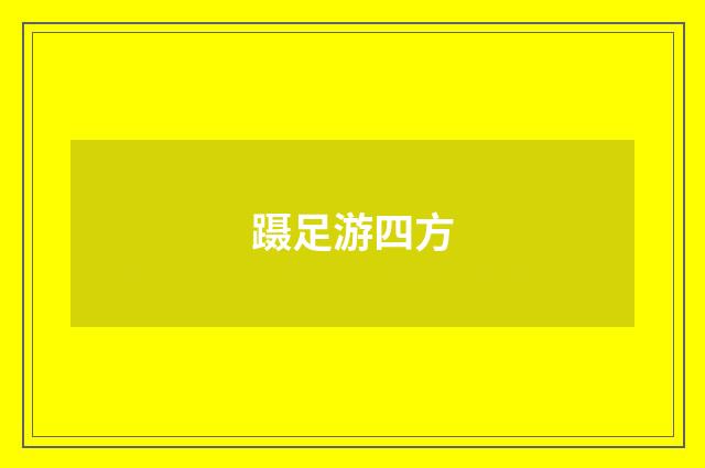 蹑足游四方