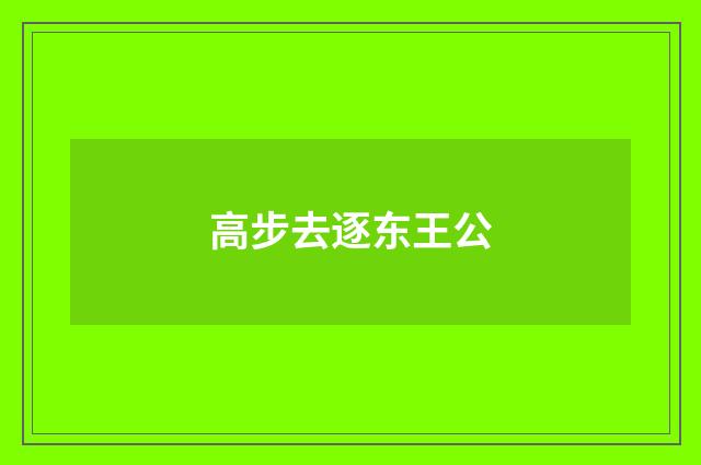 高步去逐东王公