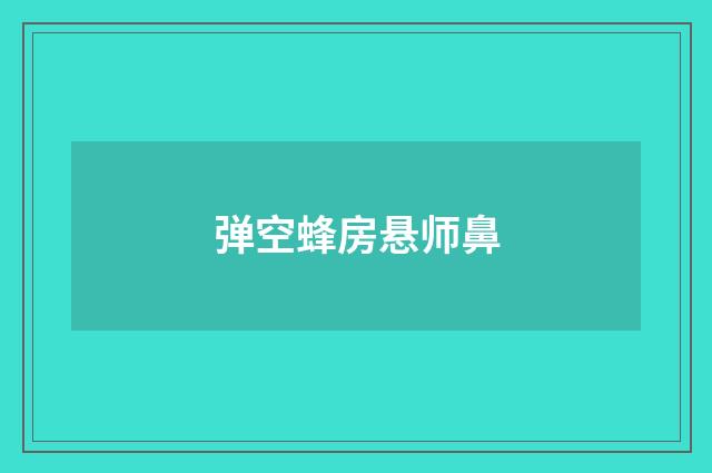 弹空蜂房悬师鼻