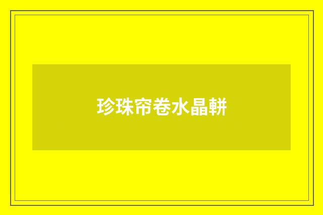 珍珠帘卷水晶軿