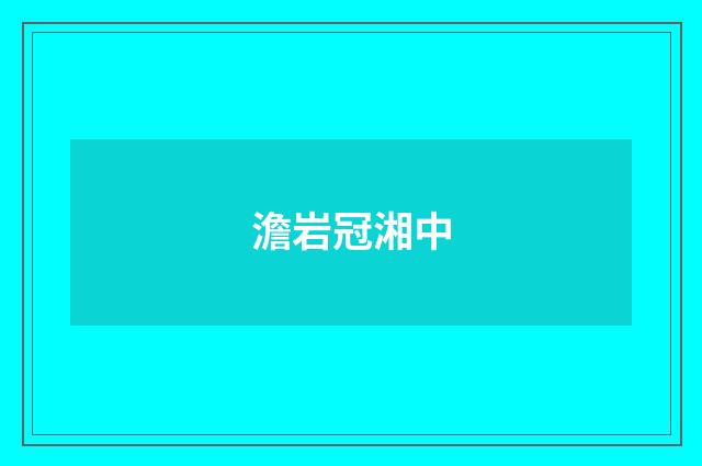 澹岩冠湘中