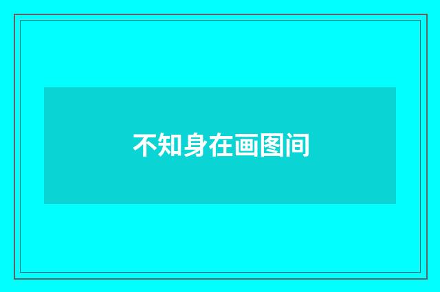 不知身在画图间