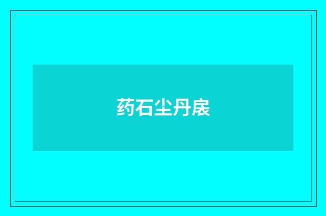 药石尘丹扆