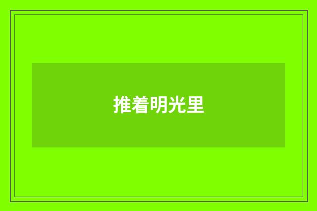 推着明光里