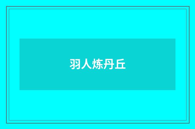 羽人炼丹丘