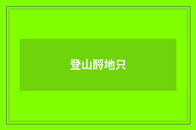 登山酹地只