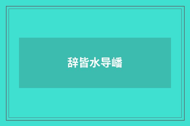辞皆水导嶓