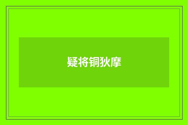 疑将铜狄摩