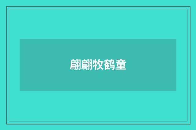 翩翩牧鹤童