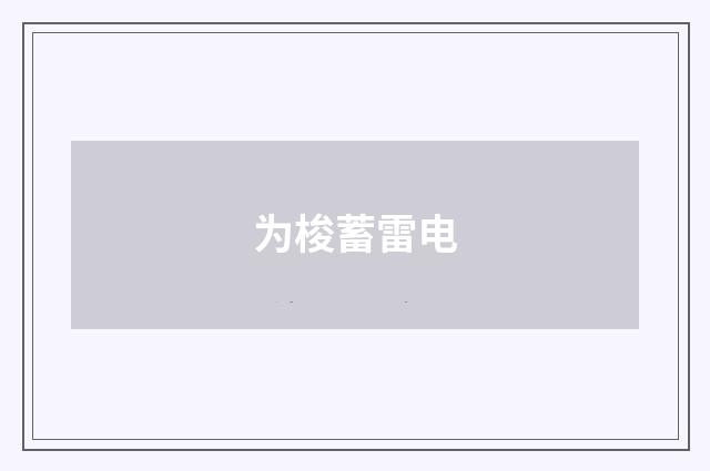 为梭蓄雷电