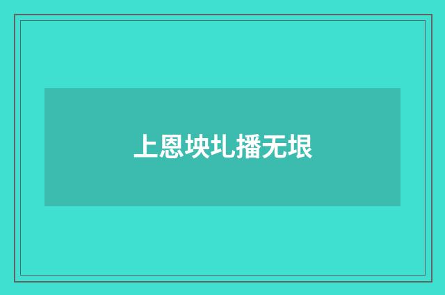 上恩坱圠播无垠