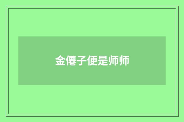 金僊子便是师师