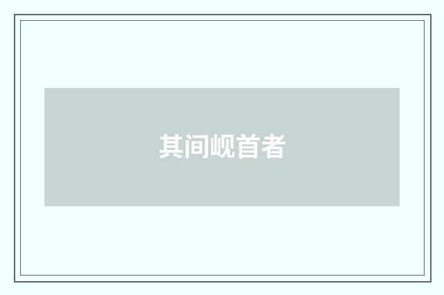 其间岘首者