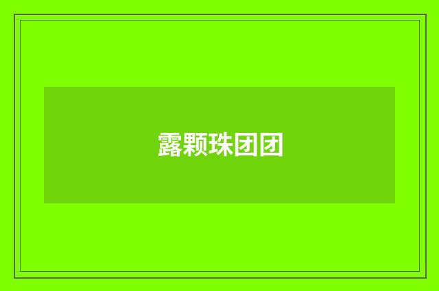 露颗珠团团
