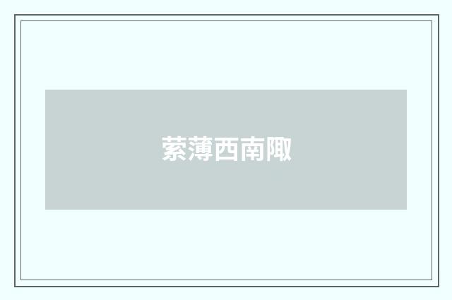 萦薄西南陬